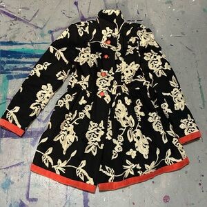 Anthropologie PLENTY by Tracy Reese Phlox and Coral Coat